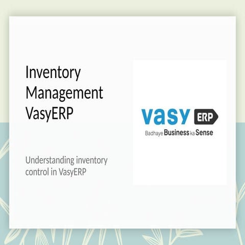 VasyERP Inventory Management System.pptx