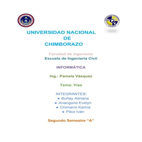 Vìas y su clasificacion