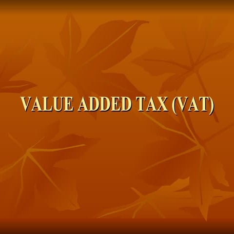 Value Added Tax