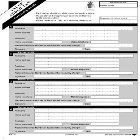 Vat   partnership details