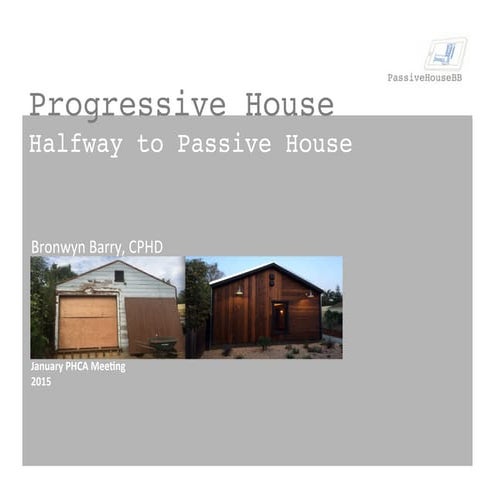 Progressive House: Updating the Wild West Halfway to Passive House