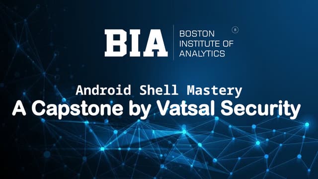 Mastering the Android Shell: A Comprehensive Project Report