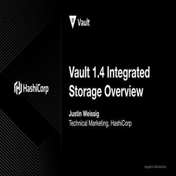 Vault 1.4 integrated storage overview