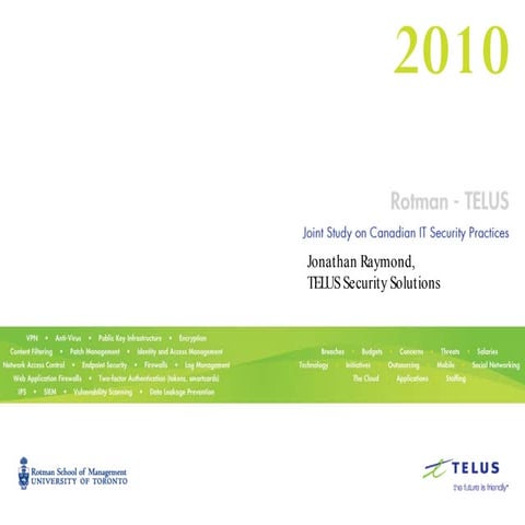 Jonathan raymond   2010 rotman telus - atlseccon2011