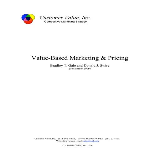 Vb marketing andpricing