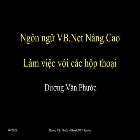 bai giang VB cua thay Duong Van Phuoc