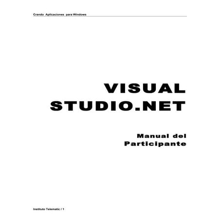 MANUAL DE VISUAL BASIC. 2010