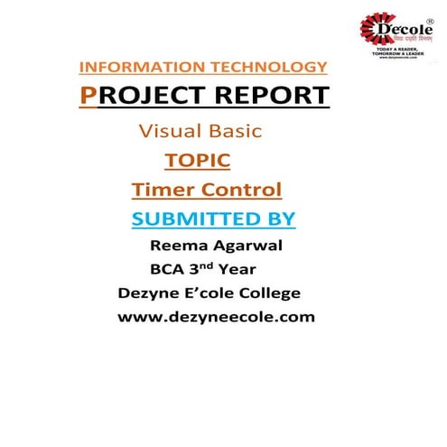 Reema Agarwal , BCA Third Year