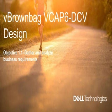 #vBrownbag VCAP6-DCV Design Objective 1.1