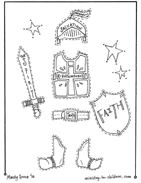 vbs coloring pages armor ofgod3