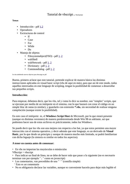 VBScript Tutorial
