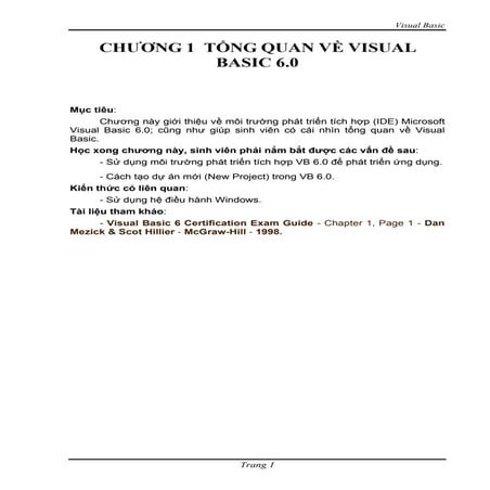 Giáo trình visual basic | PDF