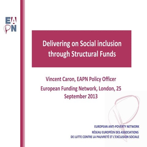 EAPN presentation on Social Inclusion