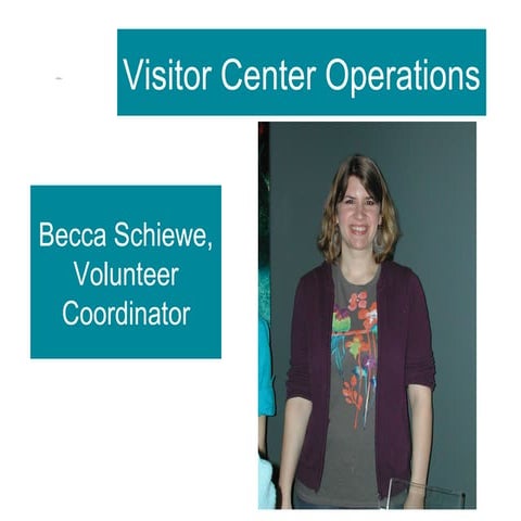HMSC Visitor Center Operations | PPT