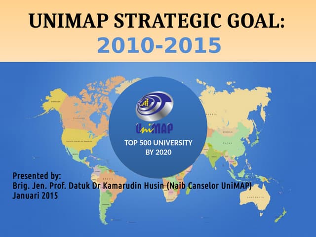 UniMAP Vice Chancellor 2015 Presentation