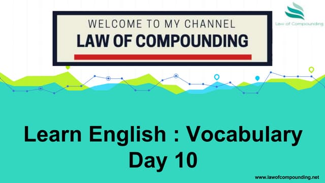 Learn English : Vocabulary Day 10
