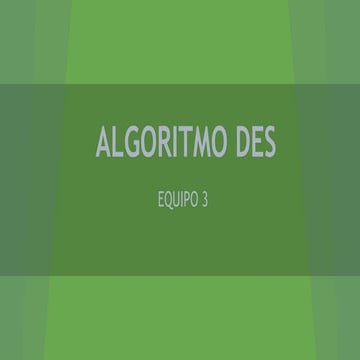 ALGORITMO DES