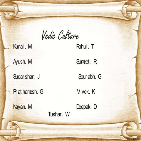 Vedic Culture