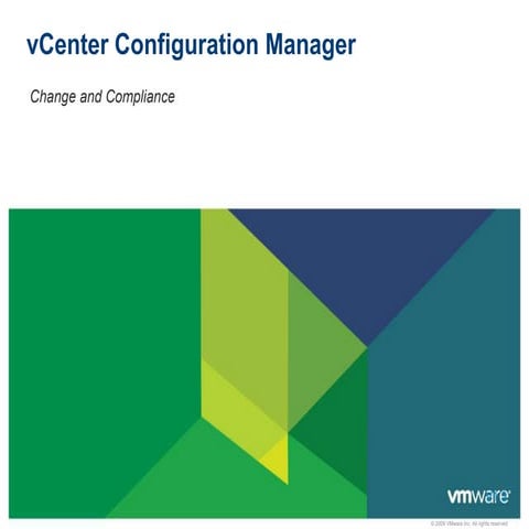 V center configuration manager   customer facing technical presentation