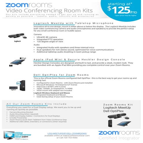 Featured Zoom Rooms Kit of the Day the Logitech MeetUp with expanded audio