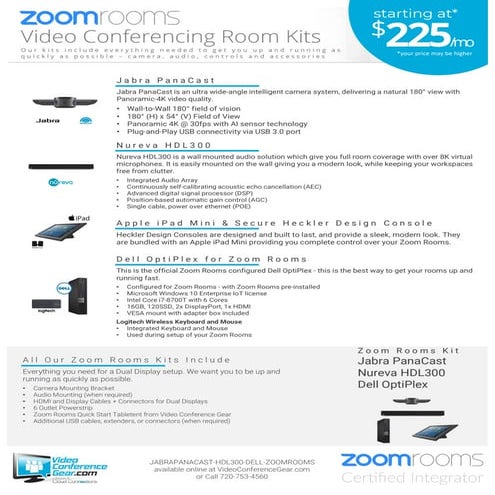 Zoom Room Kit of the Day featuring the Jabra PanaCast and Nureva HDL300
