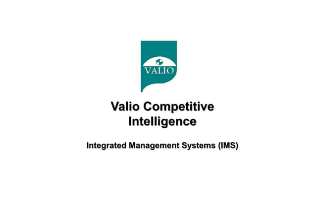 (5) integrated management system (ims) | PPTX