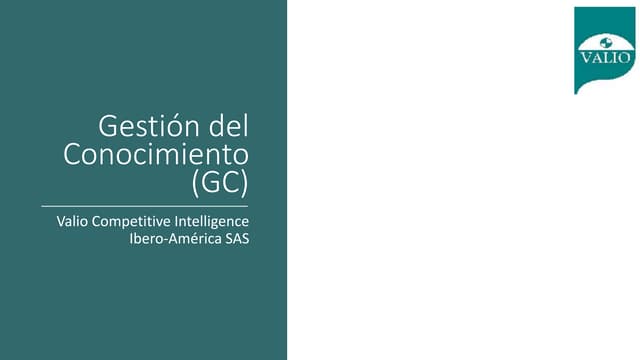 Gestión del Conocimiento (GC)
