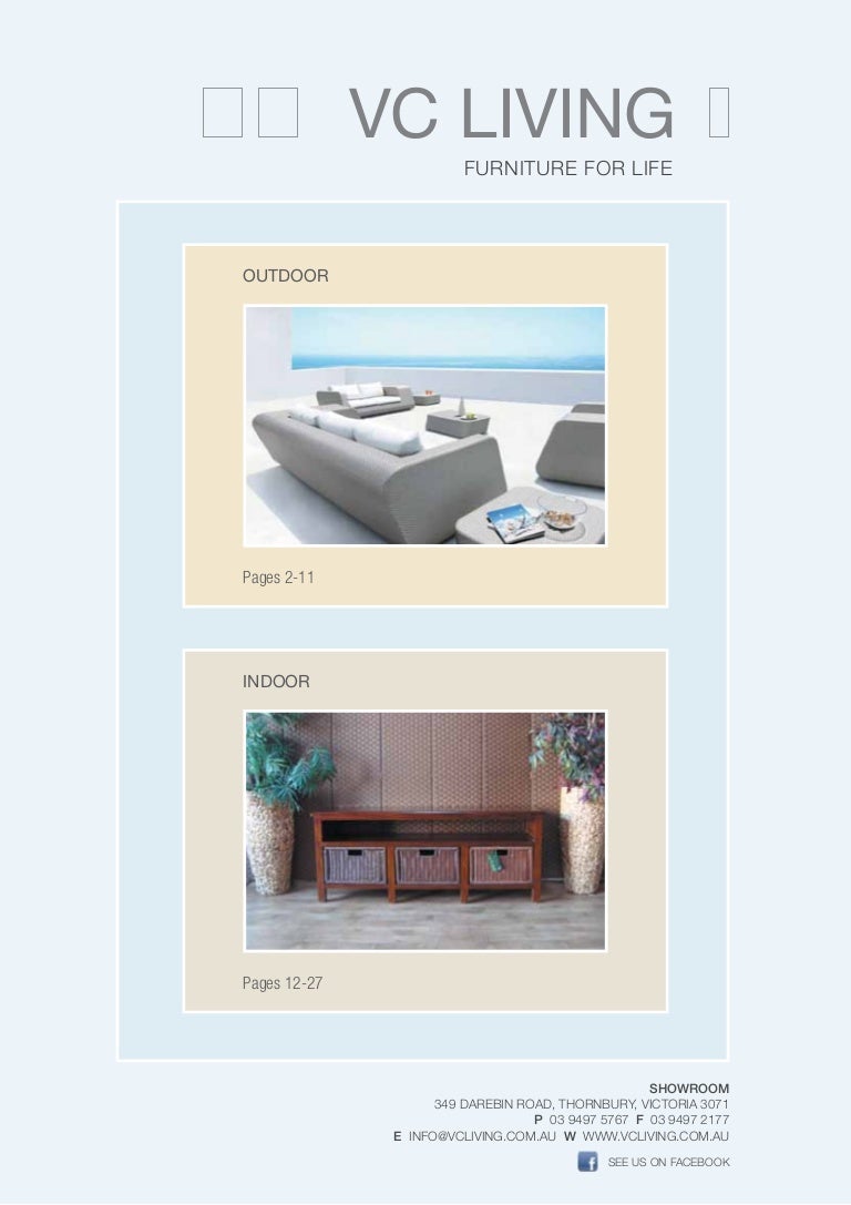 australia outdoor furniture on Indoor And Outdoor Furniture Line At Vc Living Australia
