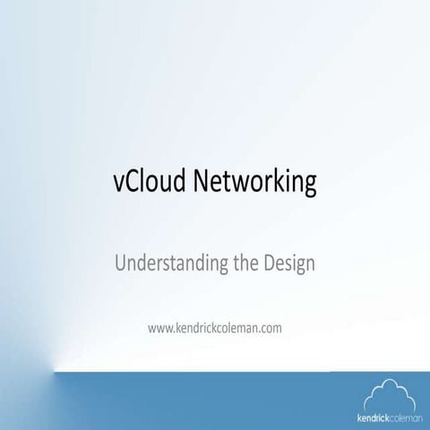 BrownBag - vCloud Networking