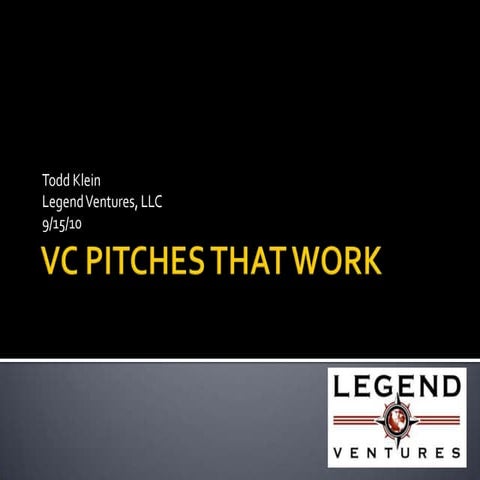 VC Pitches That Work