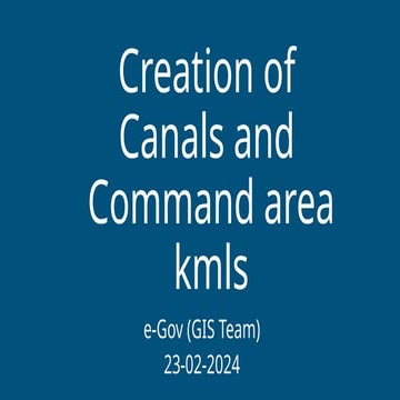 VC Ppt 23 Feb 2024 canals and command area | PPTX