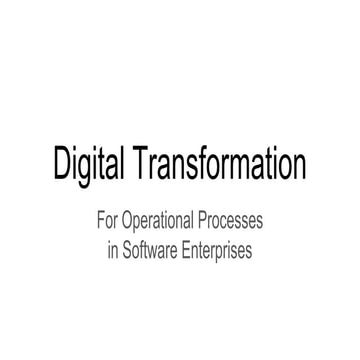 DevOps as Digital Transformation