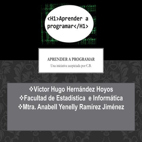 Víctor hugo hernández hoyos  estadistica e informatica