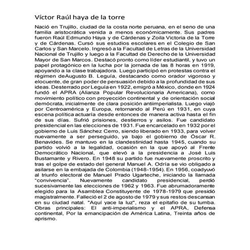 Víctor raúl haya de la torre