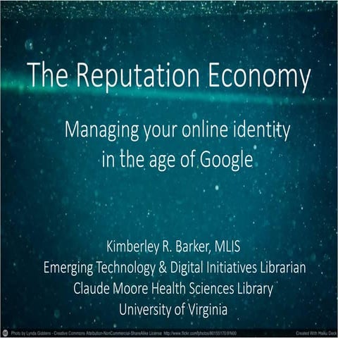 The Reputation Economy (July/2015) | PDF