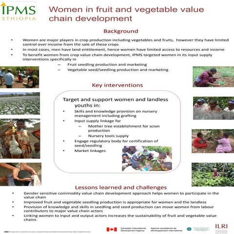 Women in fruit and vegetable value chain development 
