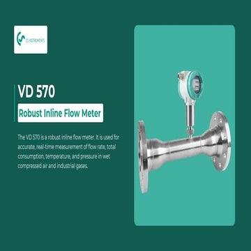 VD 570 - Robust Inline Flow Meter From CS-Instruments | PDF