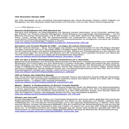 VDC Newsletter 2008-10