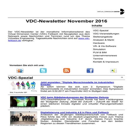 VDC-Newsletter 2016-11