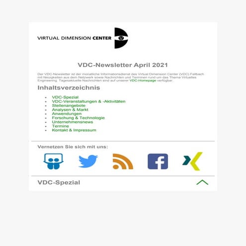 VDC-Newsletter April 2021 