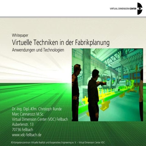 Whitepaper Virtuelle Techniken in der Fabrikplanung