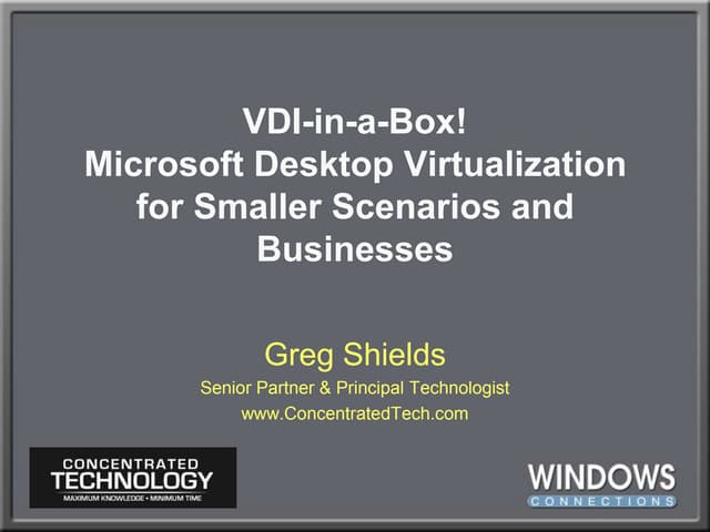 Vdi in-a-box