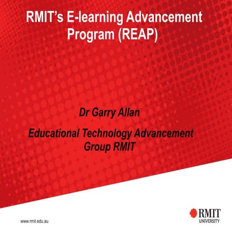 RMIT eLearning Advancement Program