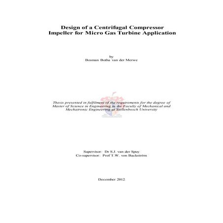Design and Analysis of Turbine Blades in a Micro Gas Turbine Engine | PDF
