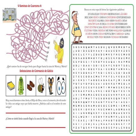 V domingo de cuaresma ciclo a  jugando también se aprende