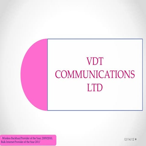 Vdt presentation | PPT