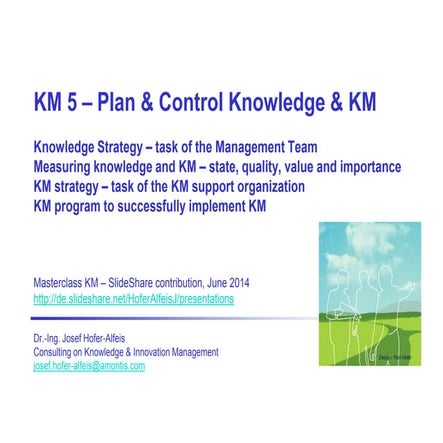 Km masterclass part5 plan & control knowledge & km  ha20140530sls