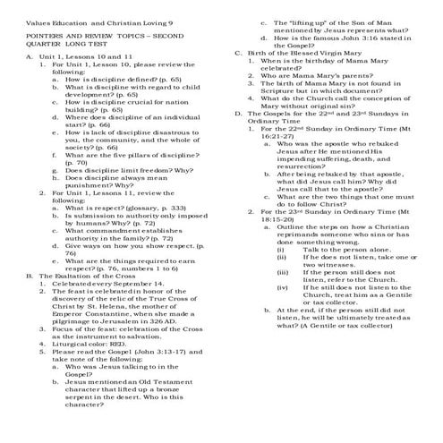 Ve cl 9 - long test 2 facts and reviewer