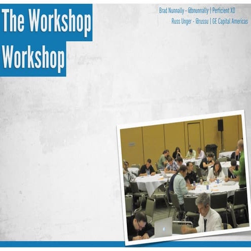 UX Lisbon - The Workshop Workshop