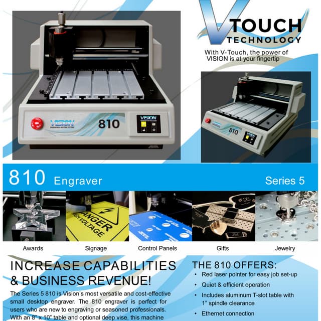 VE 810 S5 Small Engraver Machine PDF